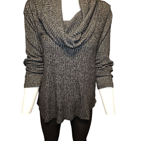 Lucky Brand x Bonne Chance Cloud Soft Ribbed Cowl Neck Sweater Women Size 1X - Picture 3 of 8